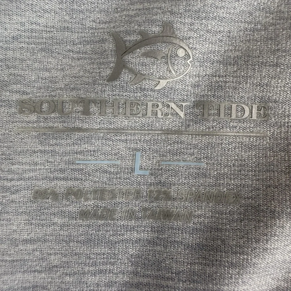 Southern Tide Golf Pullover Cruiser 1/4 Zip Mens XL Heather Gray NWT - MSRP $120 - Picture 4 of 11